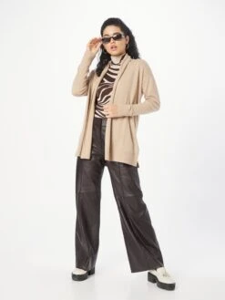 S.Oliver BLACK LABEL Vesten Gebreid Vest Dames Lichtbruin -Winterkledingwinkel Voor Dames 3cf3206890acea9289805179f9ddad4b