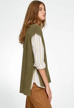 Truien Zonder Mouwen Trui Dames Olijfgroen -Winterkledingwinkel Voor Dames 3d16ccbc0b7d7d72775ba7982061f784