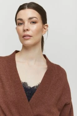 B.young Vesten Gebreid Vest NONINA Dames Bruin -Winterkledingwinkel Voor Dames 3e6bb0ecedd2d08afc4cfbc844bff1aa