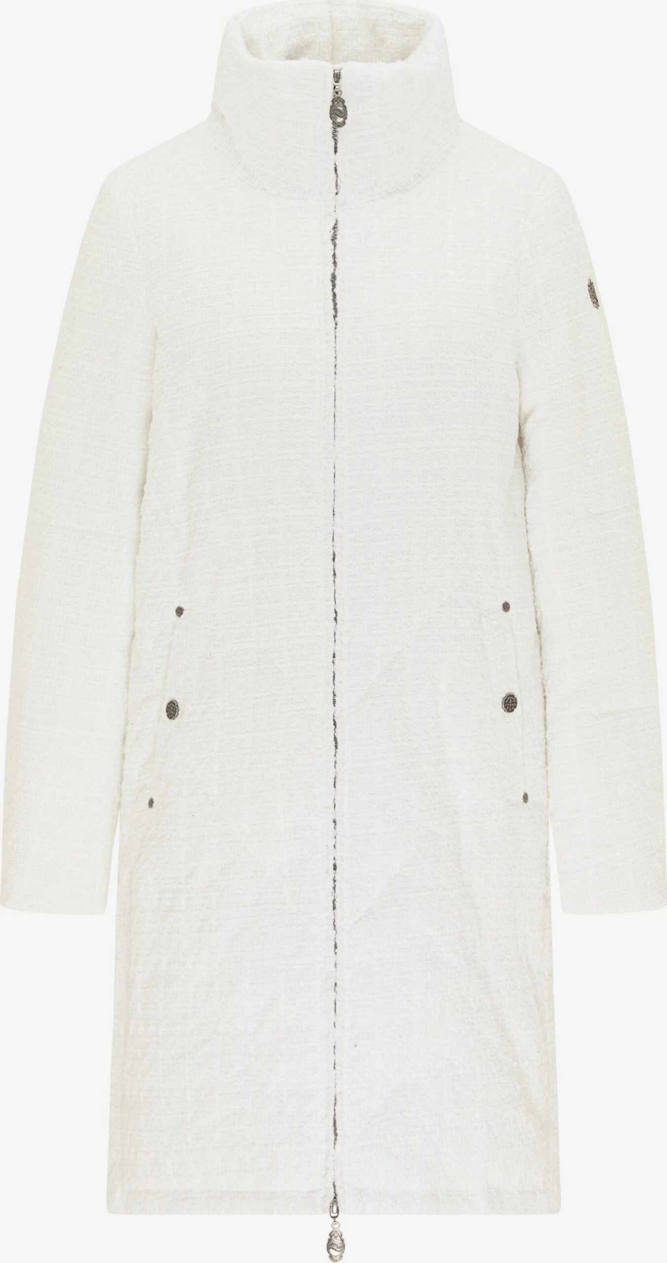 DreiMaster Vintage Tussenmantels Tussenmantel Dames Wit 3 DreiMaster Vintage Tussenmantels Tussenmantel Dames Wit