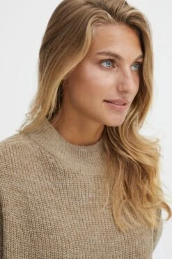 Fransa Lange Truien Trui FRERETTA Dames Bruin Gemêleerd -Winterkledingwinkel Voor Dames 3f3cd47c1f8dfece27c02fb4f8add80f
