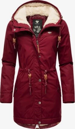 Ragwear Regenmantels Functionele Mantel Canny Dames Wijnrood