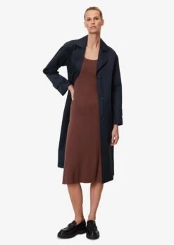 Marc O'Polo Trenchcoats Tussenmantel Dames Donkerblauw -Winterkledingwinkel Voor Dames 404dfbf5f0bf1c13f5c6188feeb673c5