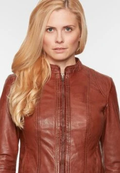 Leren Jassen Tussenjas Dames Roestbruin 13 Leren Jassen Tussenjas Dames Roestbruin -Winterkledingwinkel Voor Dames 414e997468182ae576af710fc0e7fd25