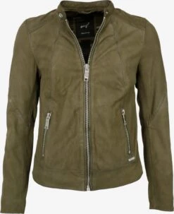 Maze Leren Jassen Tussenjas Avoca Dames Groen