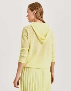 OPUS Hoodies Trui Dames Pasteelgeel -Winterkledingwinkel Voor Dames 42bd97ca95a0a7bc022726b833e6497e