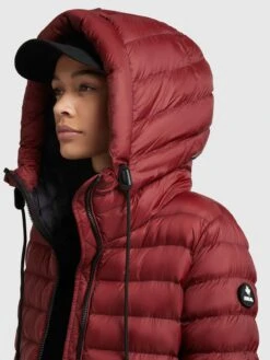 Khujo Winterjassen Winterjas Lona Shine Dames Roestrood -Winterkledingwinkel Voor Dames 445da76d28b2972654753bbcae6a8c7e