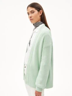 Armedangels Vesten Gebreid Vest Akima Dames Mintgroen -Winterkledingwinkel Voor Dames 450f482e372f4a9ffc86d1029ce4c564