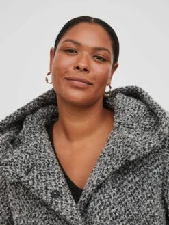 Korte Mantels Tussenmantel Dames Grijs Gemêleerd -Winterkledingwinkel Voor Dames 45853371e71ecd6753ca949e10057a1d