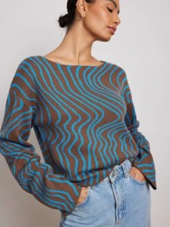 NA-KD Fijngebreide Truien Trui Dames Bruin