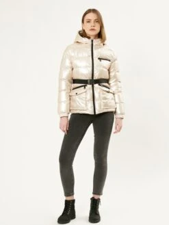 Gewatteerde Jassen Winterjas Dames Goud -Winterkledingwinkel Voor Dames 45d6dddf03f1a2bcc207d864913c09e1