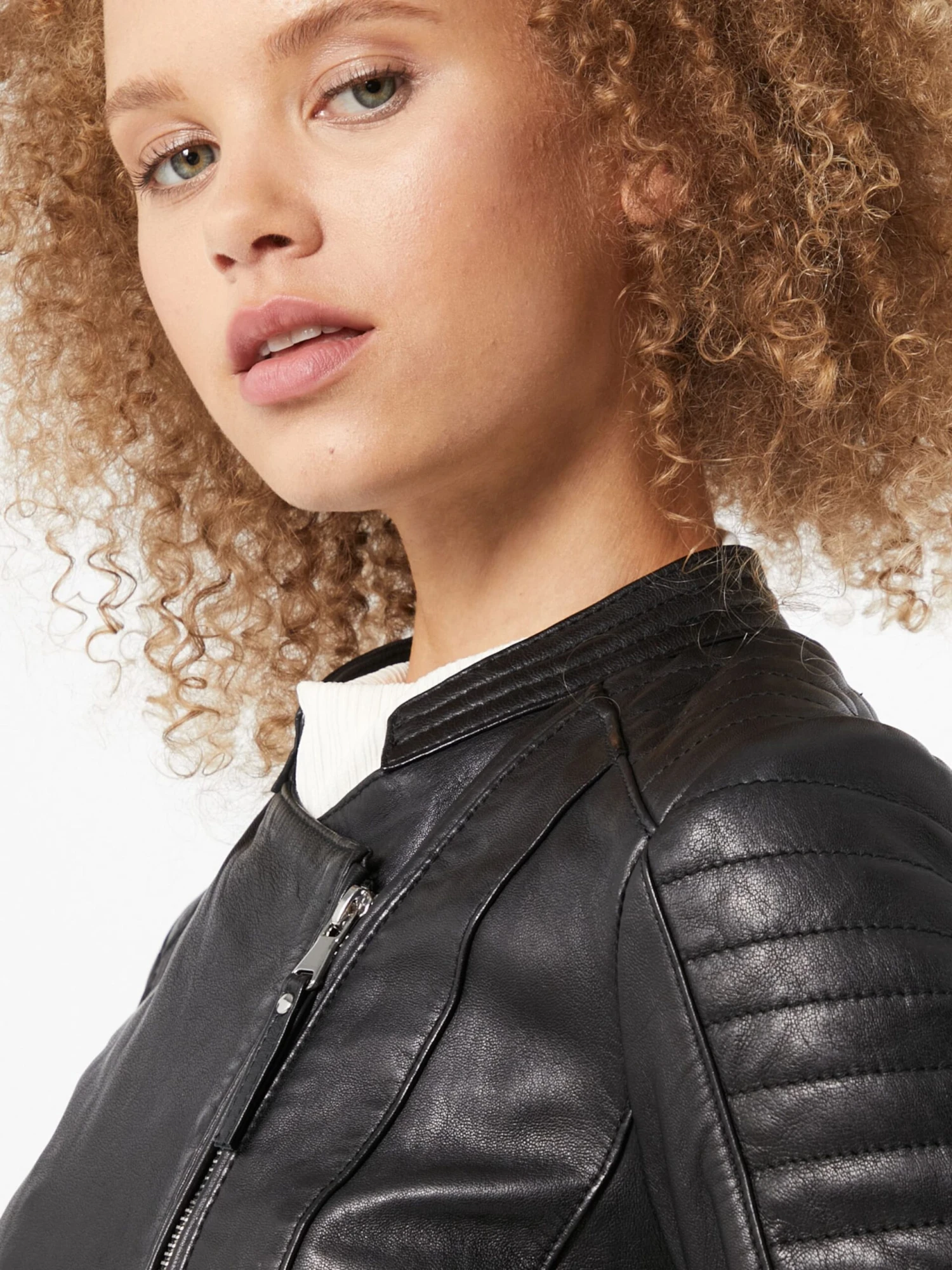 Leren Jassen Tussenjas BEmirja Dames Zwart 7 Leren Jassen Tussenjas BEmirja Dames Zwart - Afbeelding 5