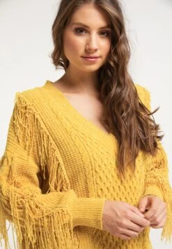 IZIA Oversized Truien Oversized Trui Dames Geel -Winterkledingwinkel Voor Dames 47cf99c83ab1f46213008d3ead487ee7