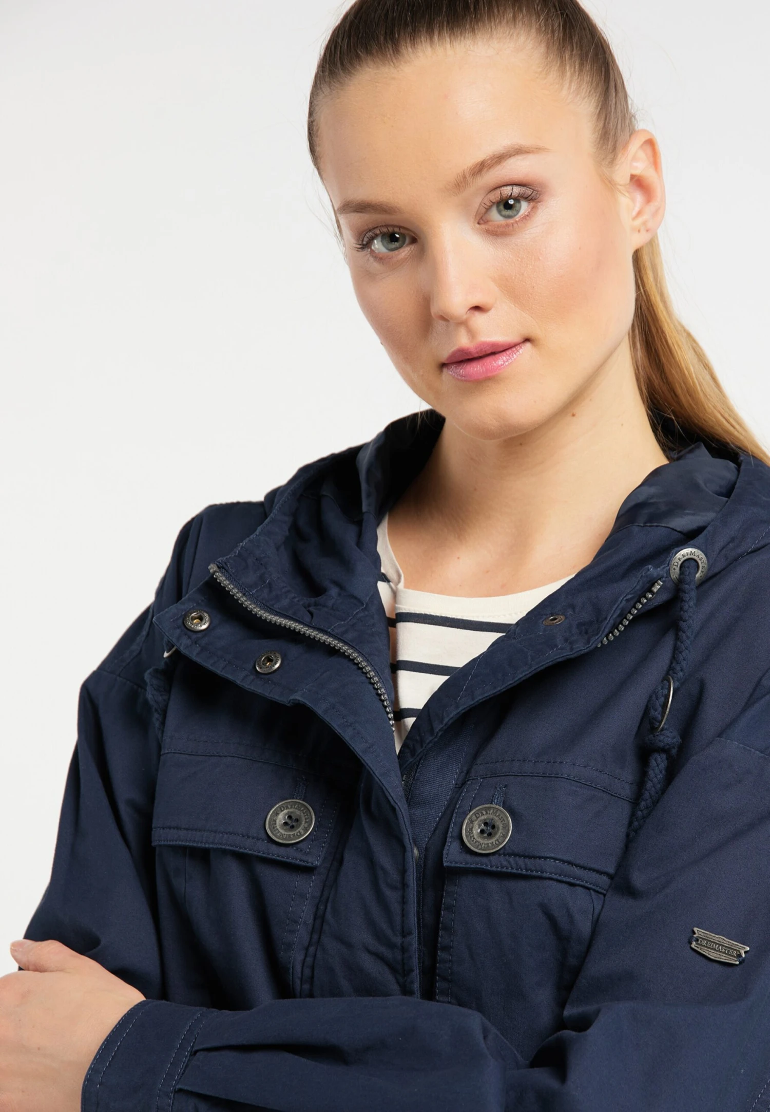 Dreimaster Parkas Tussenparka Dames Donkerblauw 7 Dreimaster Parkas Tussenparka Dames Donkerblauw - Afbeelding 5