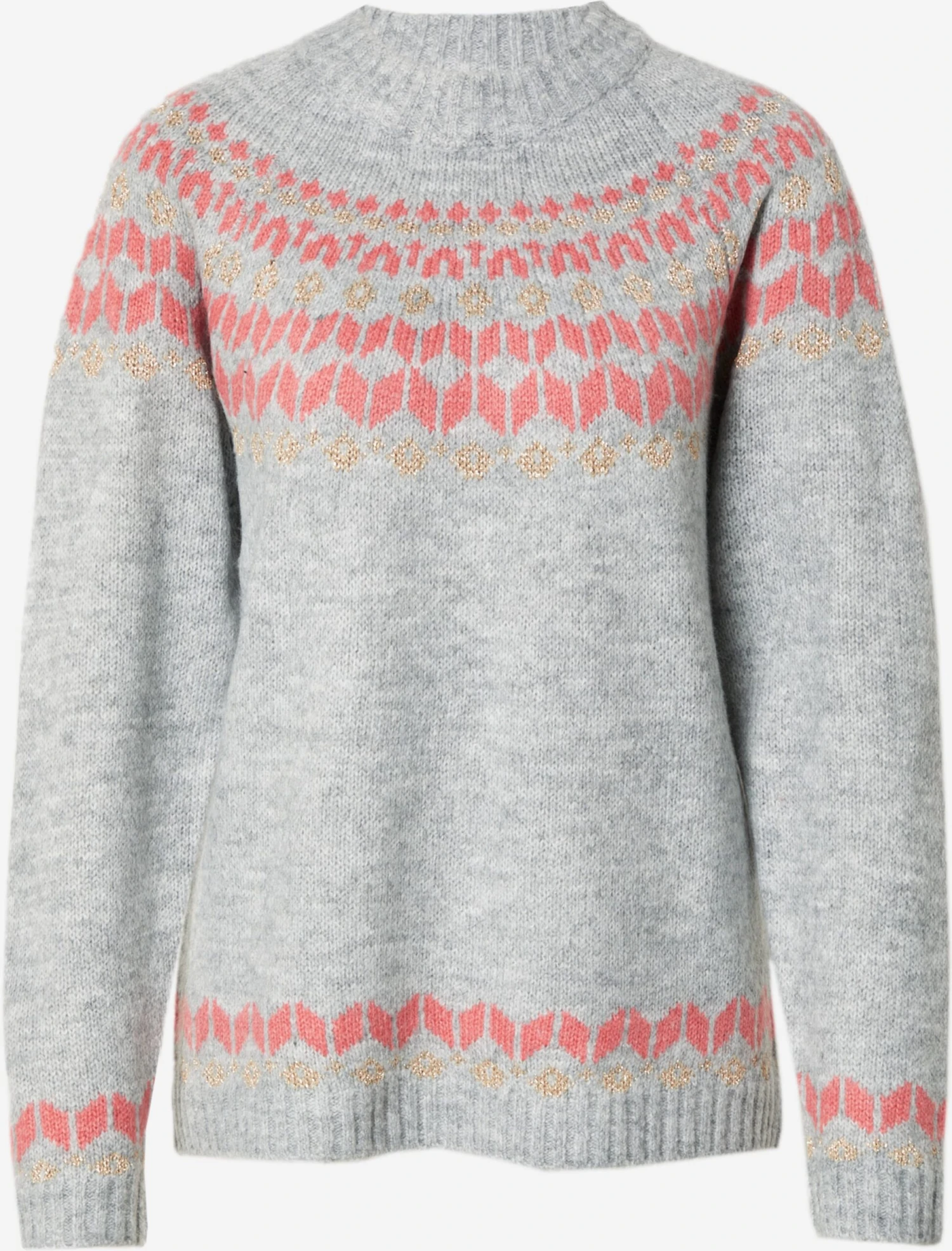 Culture Fijngebreide Truien Trui Thurid Dames Grijs Gemêleerd 3 Culture Fijngebreide Truien Trui Thurid Dames Grijs Gemêleerd