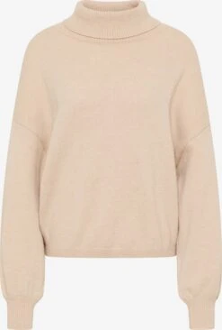 RISA Coltruien Trui Teylon Dames Donkerbeige