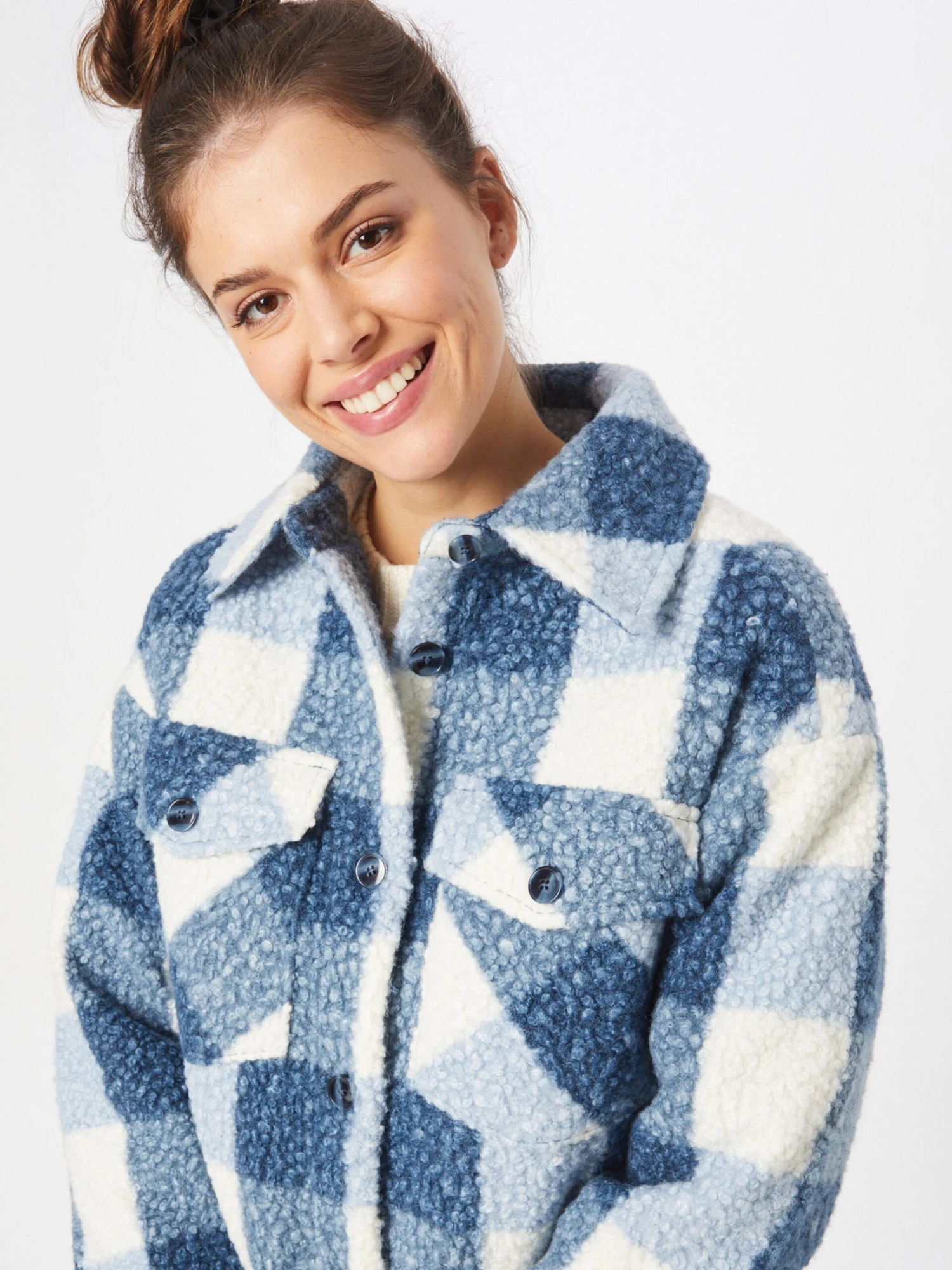 Rich&royal Tussenmantels Tussenmantel Dames Marine / Lichtblauw 7 Rich&royal Tussenmantels Tussenmantel Dames Marine / Lichtblauw - Afbeelding 5