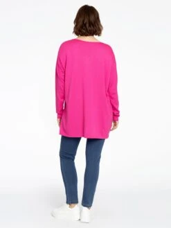 Lange Truien Trui Dames Fuchsia -Winterkledingwinkel Voor Dames 5439d00a9a95ae5807b1f43be9f3807f