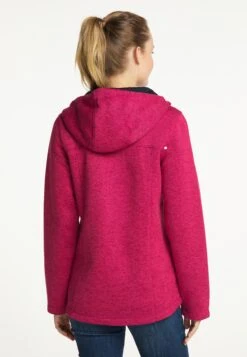 ICEBOUND Outdoor Jassen Fleece Jas Dames Donkerroze -Winterkledingwinkel Voor Dames 55c89837770f753930847f618fbb61b1