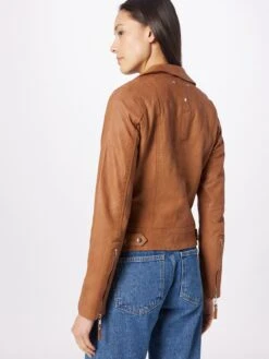 Leren Jassen Tussenjas Janice Dames Cognac -Winterkledingwinkel Voor Dames 5671882582fd93749e4f1b16bda721e3