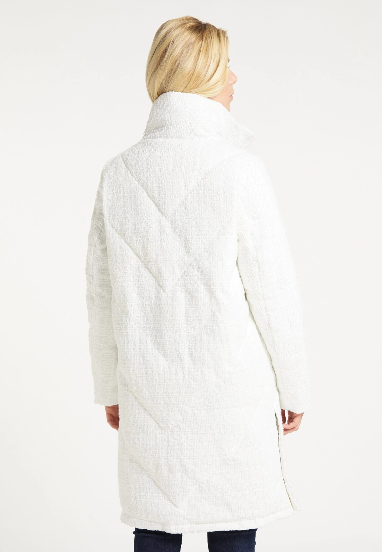 DreiMaster Vintage Tussenmantels Tussenmantel Dames Wit 5 DreiMaster Vintage Tussenmantels Tussenmantel Dames Wit - Afbeelding 3