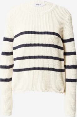 ONLY Fijngebreide Truien Trui BELLA Dames Lichtgrijs