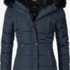 Marikoo Winterjassen Winterjas Lotusblüte Dames Donkerblauw -Winterkledingwinkel Voor Dames 5c487556da70cb399ac0591b6a438d1b