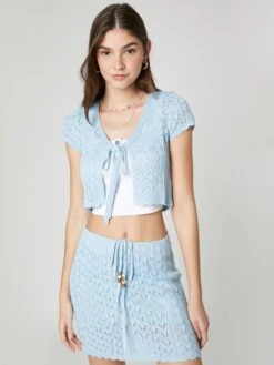 Boleros Bolero Sea Shell Dames Lichtblauw -Winterkledingwinkel Voor Dames 5d43147d20396c5cfe1df92e2a1560a8