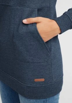 OXMO Lange Truien Trui Vilma Dames Blauw -Winterkledingwinkel Voor Dames 5eb6f20e8893e4b4efad34c3bb6ad728