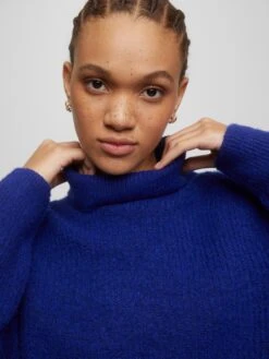 PULL & BEAR Coltruien Trui Dames Indigo -Winterkledingwinkel Voor Dames 5f345a75b6f3ca3f3e2776faa7d12aa8