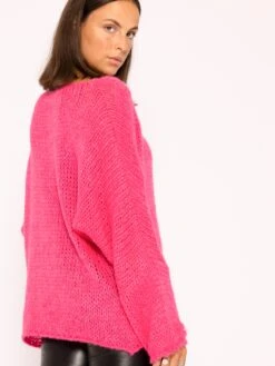 Oversized Truien Oversized Trui Dames Neonroze -Winterkledingwinkel Voor Dames 62cf61a1f23e1c6f275a1bea2df0e765
