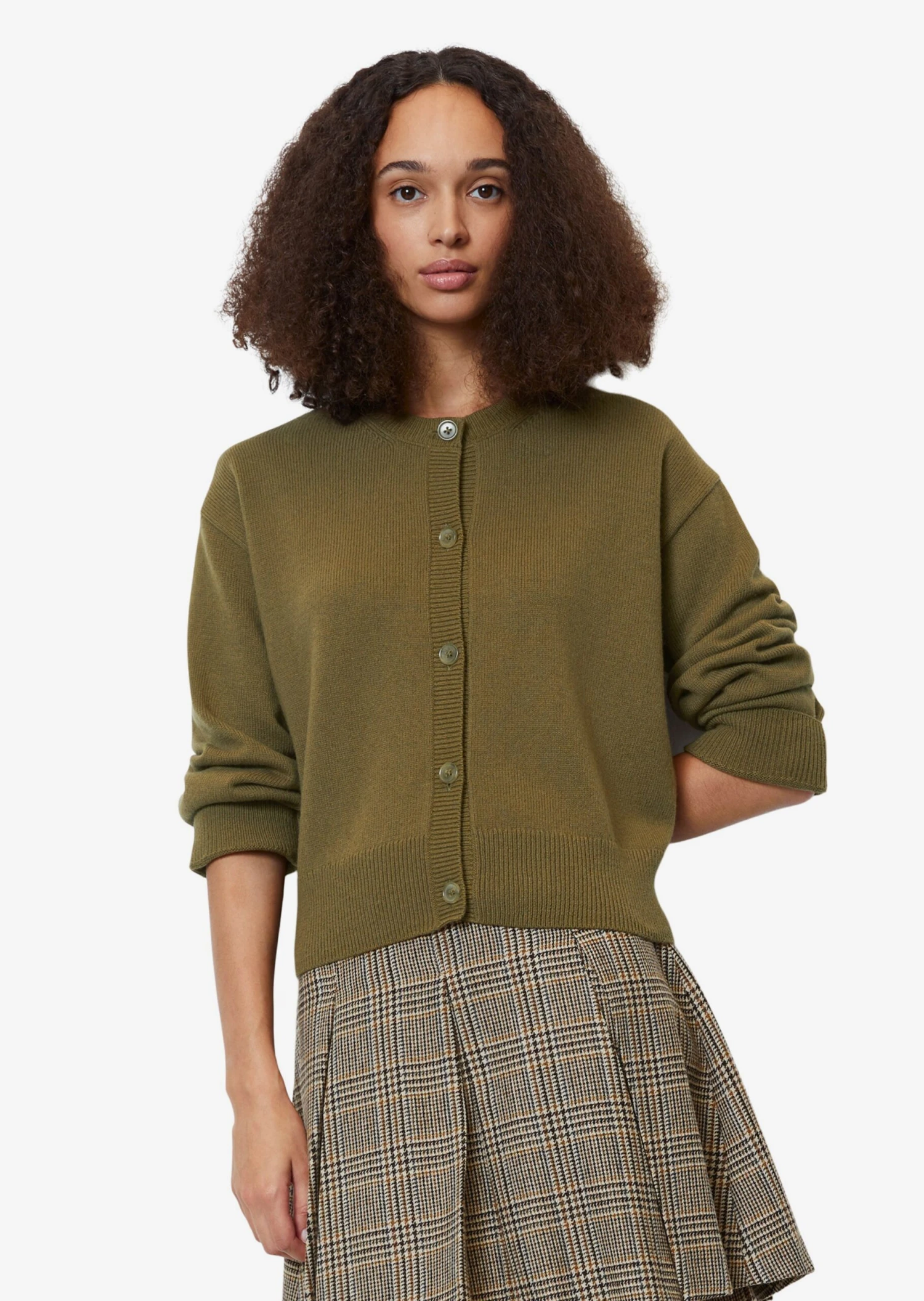 Marc O'Polo Vesten Gebreid Vest Dames Groen 4 Marc O'Polo Vesten Gebreid Vest Dames Groen - Afbeelding 2