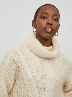 Vila Coltruien Oversized Trui TRIPS Dames Beige -Winterkledingwinkel Voor Dames 659e780db93b9058bf17d0d890a0daf5