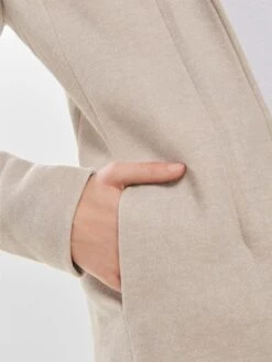 ONLY Korte Mantels Tussenmantel Sedona Dames Beige Gemêleerd -Winterkledingwinkel Voor Dames 66e8620843987b6b716ccb21c49148de