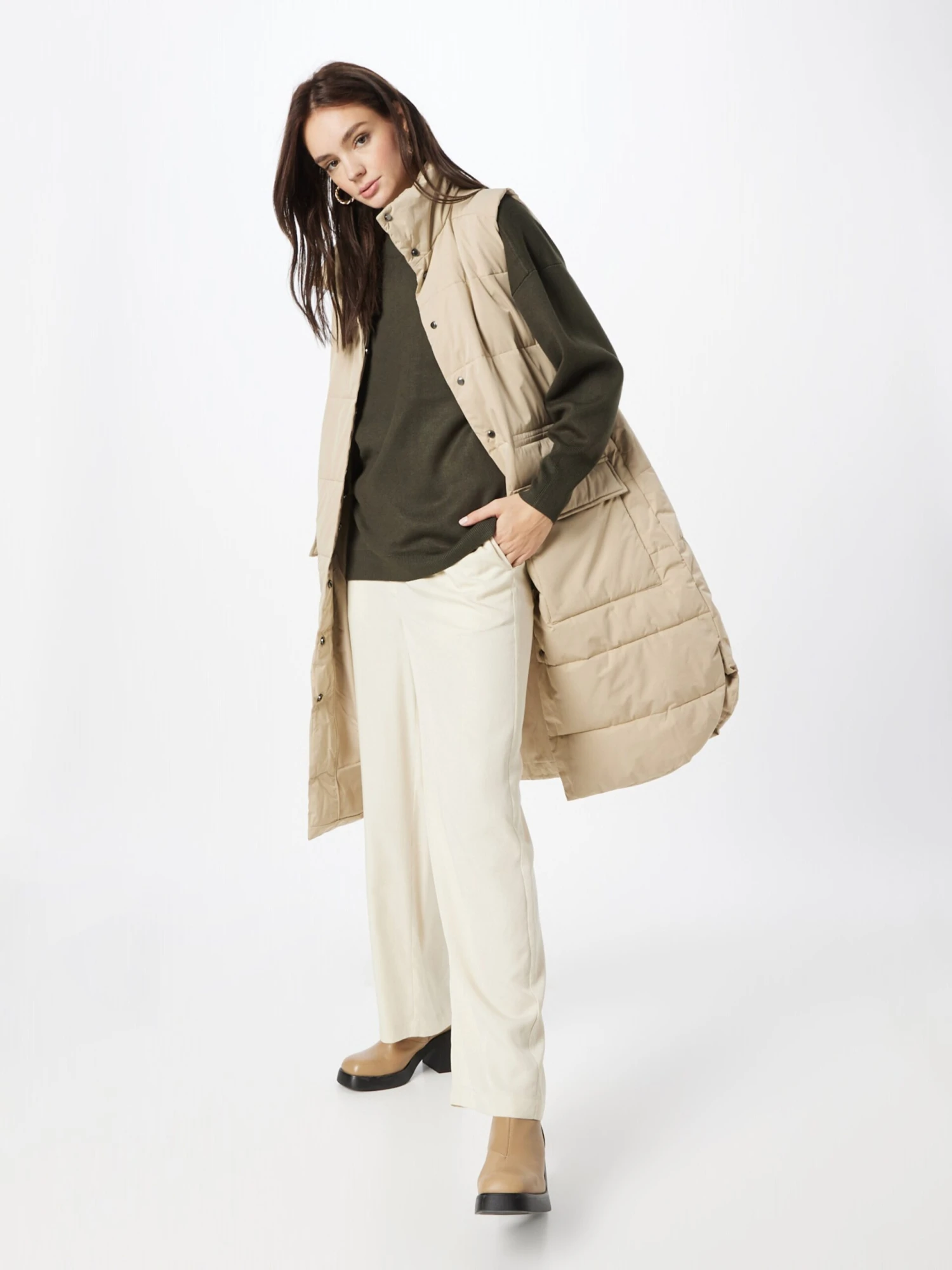 Oversized Truien Oversized Trui Dames Donkergroen 7 Oversized Truien Oversized Trui Dames Donkergroen - Afbeelding 5