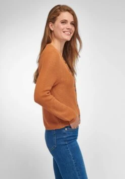 Vesten Gebreid Vest Dames Cognac -Winterkledingwinkel Voor Dames 6769225e54890e5542a54d576965ddee