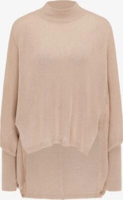 Faina Fijngebreide Truien Trui Dames Beige