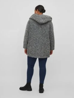 Korte Mantels Tussenmantel Dames Grijs Gemêleerd -Winterkledingwinkel Voor Dames 6907c47e1f344286a9789cda5d6f405e