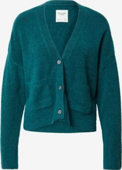 Abercrombie & Fitch Vesten Gebreid Vest Dames Petrol