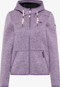 Schmuddelwedda Outdoor Jassen Fleece Jas Dames Lichtlila