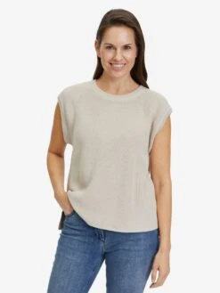 Betty Barclay Truien Zonder Mouwen Trui Dames Sand -Winterkledingwinkel Voor Dames 6b32fea350a61f29c3c27e7e00d17646