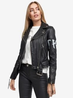 Leren Jassen Tussenjas Laila Dames Zwart 16 Leren Jassen Tussenjas Laila Dames Zwart -Winterkledingwinkel Voor Dames 6b40a94689b5ef88301e58cb968e17e8