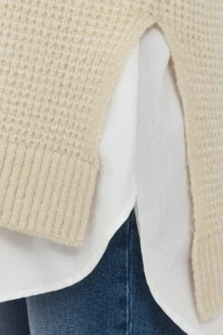 B.young Lange Truien Trui Dames Beige -Winterkledingwinkel Voor Dames 6d88d111921790d65c977a4d5a940c11