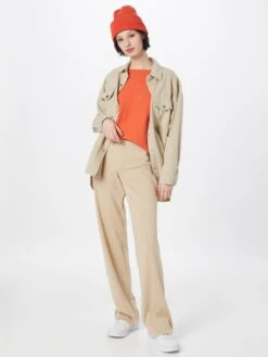 ICHI Fijngebreide Truien Trui Alpa Dames Donkeroranje -Winterkledingwinkel Voor Dames 6da6748fcb21c75e868473bacbebbaa7