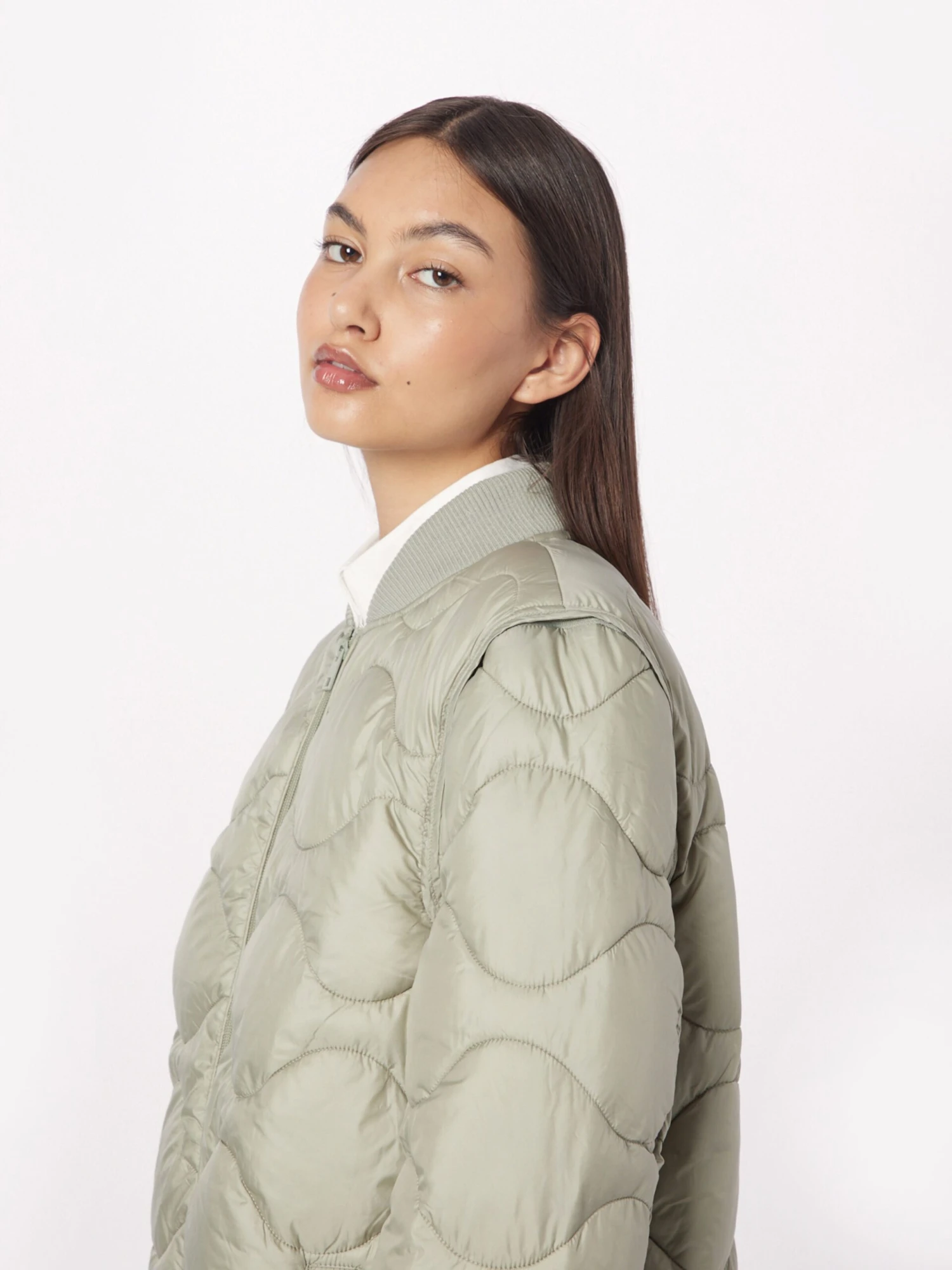 ESPRIT Korte Mantels Tussenmantel Dames Mintgroen 4 ESPRIT Korte Mantels Tussenmantel Dames Mintgroen - Afbeelding 2