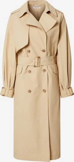 EDITED Trenchcoats Zomerjas Dames Sand