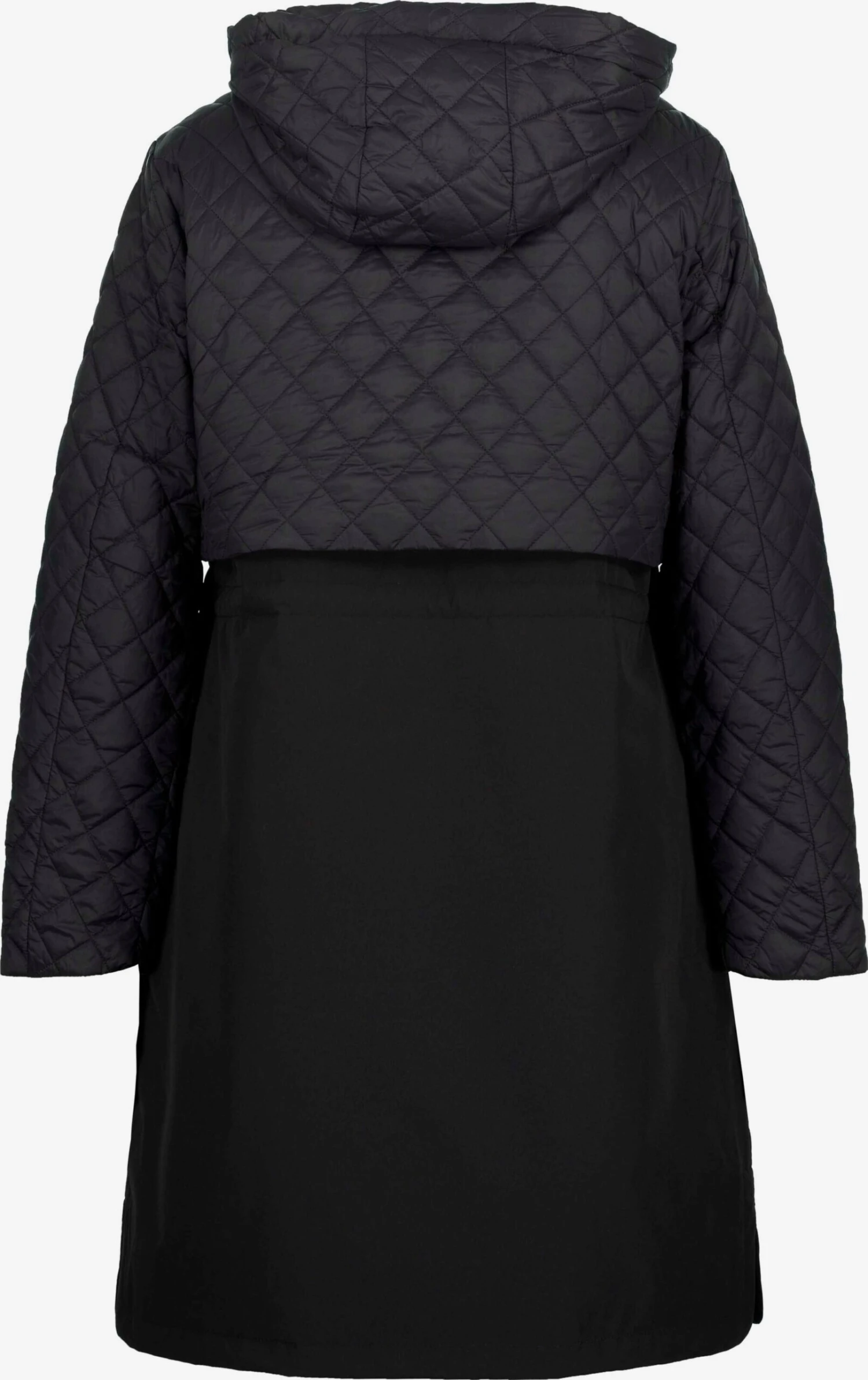 Ulla Popken Regenmantels Functionele Mantel Dames Zwart 4 Ulla Popken Regenmantels Functionele Mantel Dames Zwart - Afbeelding 2