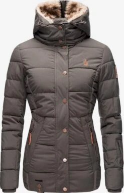 Marikoo Gewatteerde Jassen Winterjas Nekoo Dames Aardetinten -Winterkledingwinkel Voor Dames 74984f35fcc0f260411f23c8d2b0412c