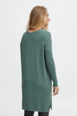 Fransa Lange Truien Trui BLUME Dames Donkergroen -Winterkledingwinkel Voor Dames 762d0698783d25c850959f768b2fc819