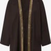 Ulla Popken Ponchos & Kimonos Kimono Dames Bruin